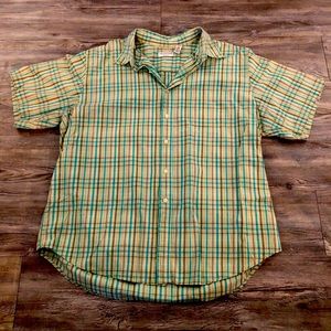 Men’s Short Sleeve Plaid Shirt 2XL